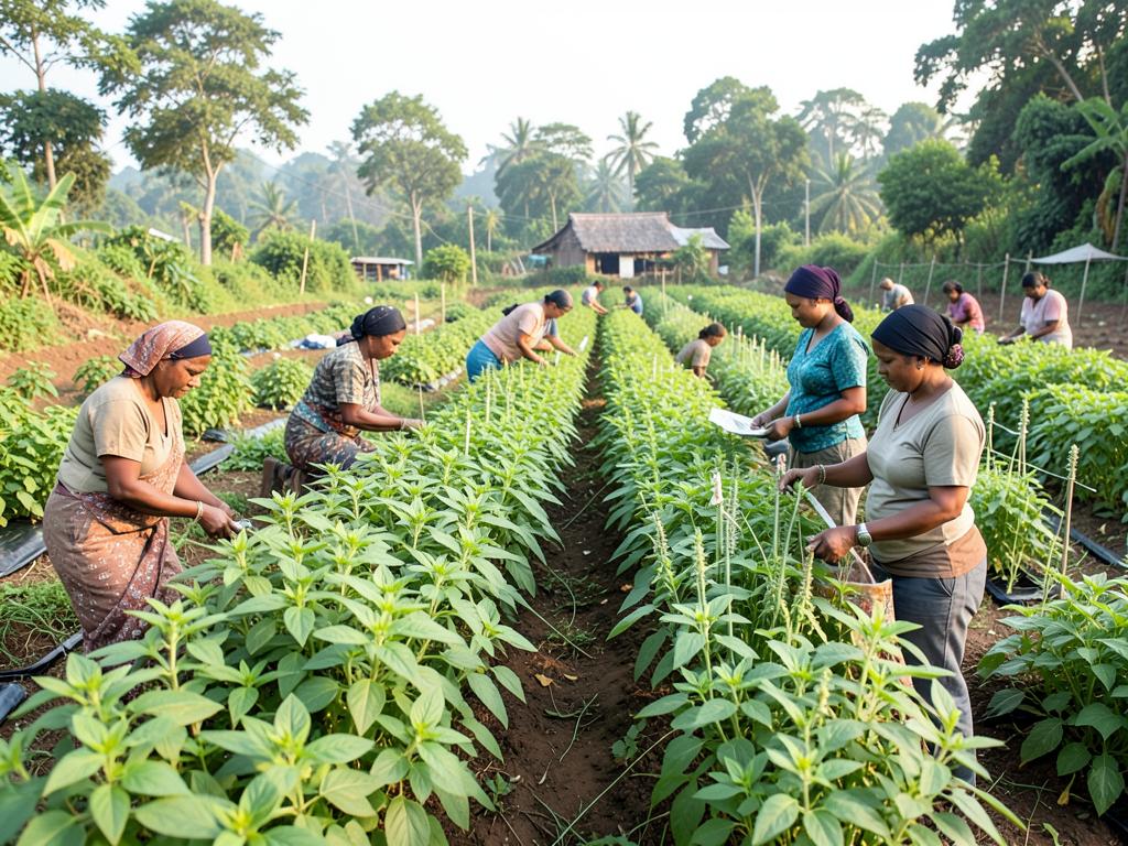 Medicinal plant garden